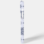 ブルースノーフレークダマスク模様 Case-Mate iPhoneケース (裏面 / 左)