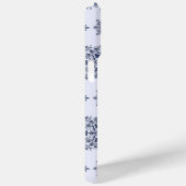 ブルースノーフレークダマスク模様 Case-Mate iPhoneケース (裏面 / 右)