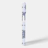 ブルースノーフレークダマスク模様 Case-Mate iPhoneケース (裏面 / 右)