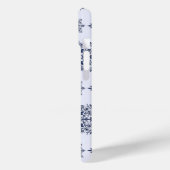 ブルースノーフレークダマスク模様 Case-Mate iPhoneケース (裏面 / 左)