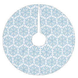 ブルースノーフレークツリースカート ブラッシュドポリエステルツリースカート