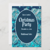 ブルースノーフレークバブルズホリデーパーティー 招待状 (正面)