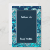 ブルースノーフレークバブルズホリデーパーティー 招待状 (裏面)