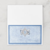 ブルースノーフレークブルックホリデーテーブル座席表 プレイスカード (外部開封)