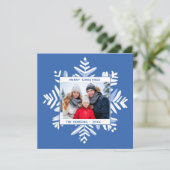 ブルースノーフレークメリークリスマスファミリーフォト シーズンカード (スタンド正面)