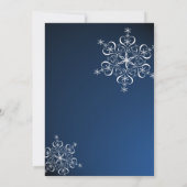 ブルースノーフレークリハーサルディナー 招待状 (裏面)