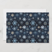 ブルースノーフレーク写真クリスマスカード シーズンカード (裏面)