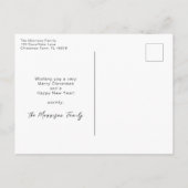 ブルースノーフレーク写真クリスマスポストカード シーズンポストカード (裏面)