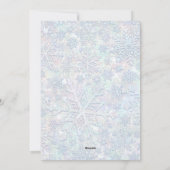 ブルースノーフレーク写真クリスマス シーズンカード (裏面)