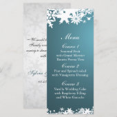 ブルースノーフレーク冬のウェディングメニュー メニュー (正面/裏面)