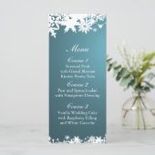 ブルースノーフレーク冬のウェディングメニュー メニュー (スタンド正面)