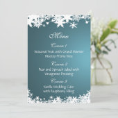 ブルースノーフレーク冬のウェディングメニュー メニュー (スタンド正面)