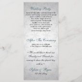 ブルースノーフレーク冬の結婚式 プログラム (裏面)