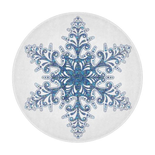 ブルースノーフレーク切削板 カッティングボード (正面)