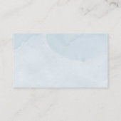 ブルースノーフレーク少年の赤ちゃんシャワー本ベビー エンクロージャーカード (裏面)