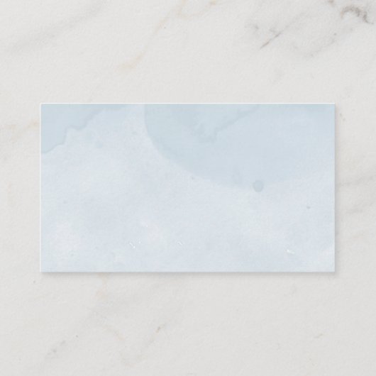 ブルースノーフレーク少年の赤ちゃんシャワー表示シャワー エンクロージャーカード (裏面)