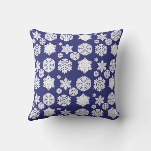 ブルースノーフレーク枕 クッション (裏面)