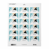 ブルースノーフレーク花嫁と花婿 ラベル (フルシート)