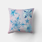 ブルースノーフレーク装飾用クッション クッション (裏面)