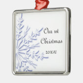ブルースノーフレーク1stクリスマストゥアズオーナメント メタルオーナメント (左)