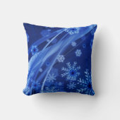 ブルースノーフレーク クッション (正面)