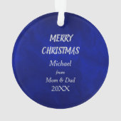 ブルースノーフレーク・サッカーの銀選手 オーナメント (裏面)