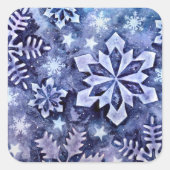 ブルースノーフレーク スクエアシール (正面)