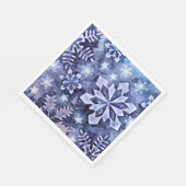 ブルースノーフレーク スタンダードランチョンナプキン (角)