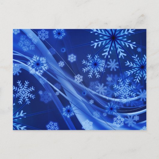 ブルースノーフレーク ポストカード (正面)