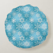 ブルースノーフレーク ラウンドクッション (裏面)