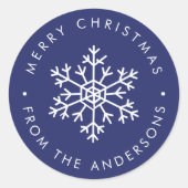 ブルースノーフレーク ラウンドシール (正面)