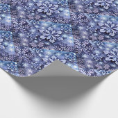 ブルースノーフレーク ラッピングペーパー (角)