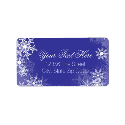 ブルースノーフレーク ラベル (正面)