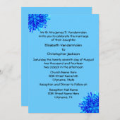 ブルースノーフレーク 招待状 (正面/裏面)