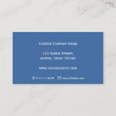 ブルースノーフレークAC名刺 名刺 (裏面)