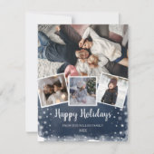 ブルースノーフレー数々のクフォトコラージュホリデー シーズンカード (正面)