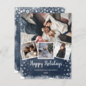 ブルースノーフレー数々のクフォトコラージュホリデー シーズンカード (正面/裏面)