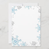 ブルースノーマジカルユニコーンウィンター誕生日 招待状 (裏面)