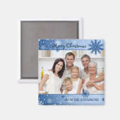 ブルースノーメリークリスマスフォトマグネット マグネット (正面/裏面)