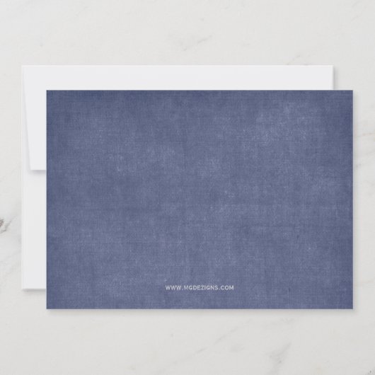 ブルースノー企業のホリデーパーティー招待状 招待状 (裏面)