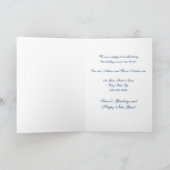 ブルースノー新住所クリスマスカード シーズンカード (内部)