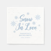 ブルースノー・イン・ラブ ウィンター スキー ブライズゲート スタンダードカクテルナプキン (正面)