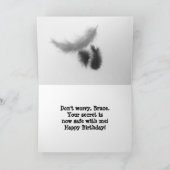 ブルースハッピーバースデーユーモスカリコペルシア子猫 カード (内部)