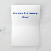 ブルースハーモニカプレーヤー曲げユーモアミュージシャン カード (内部)