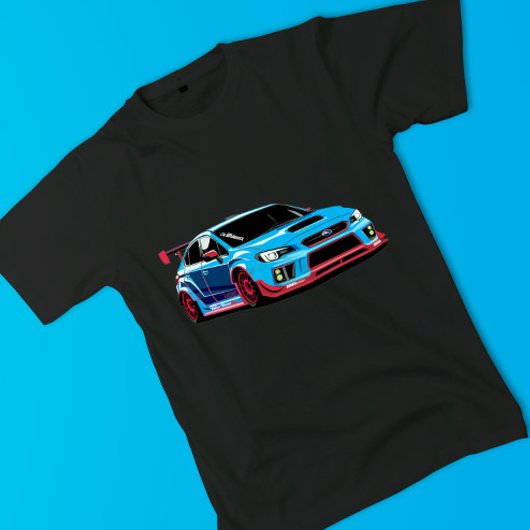 ブルースバルWRX STIレーシングカー Tシャツ
