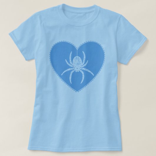 ブルースパイダーハートTシャツ Tシャツ (デザイン正面)