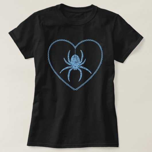 ブルースパイダーハートTシャツ Tシャツ (デザイン正面)