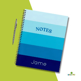 ブルースパイラルジャーナルの濃淡 ノートブック