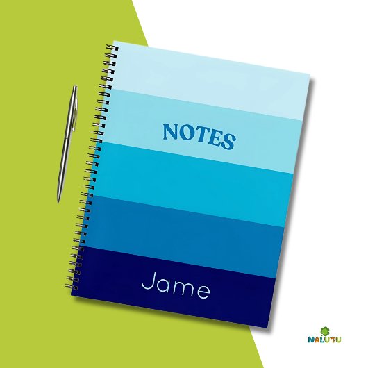 ブルースパイラルジャーナルの濃淡 ノートブック