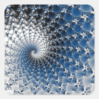 ブルースパイラルステッカー スクエアシール